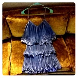 Arc N Co Ice Blue layered Blouse